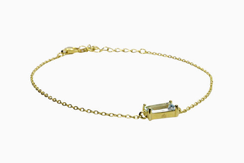 Ameya अमेय | Blauer Topas | Armband | 18K Vermeil Vergoldung